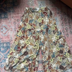 Natural Life Breezy Flowy Floral Pants Size XL